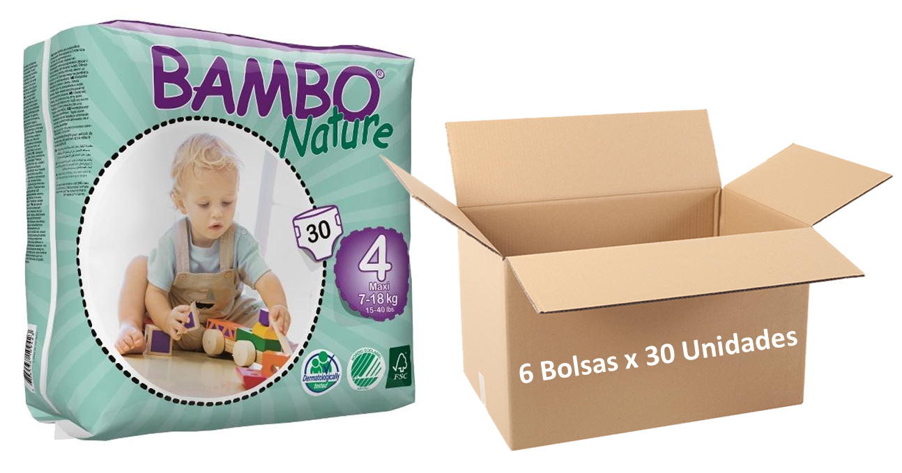 Bambo Nature Maxi T4 7-18 Kg - Caixa completa